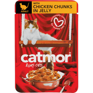 Catmor Chicken Chunks In Jelly Cat Food Pouch 85g