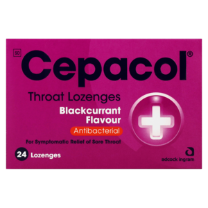 Cepacol Blackcurrant Flavoured Throat Lozenges 24 Pack