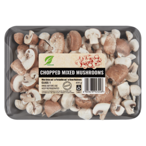 Chopped Mixed Mushrooms Pack 400g - HoodMarket