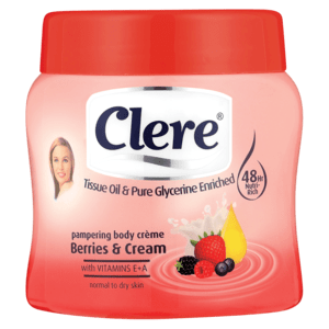 Clere Berries & Cream Hand & Body Cream 500ml - myhoodmarket