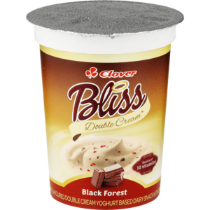 Clover Bliss Double Cream Black Forest Yoghurt Based Dairy Snack 175g