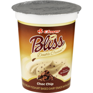 Clover Bliss Double Cream Choc Chip Yoghurt Based Dairy Snack 175g