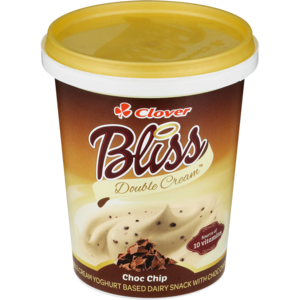 Clover Bliss Double Cream Choc Chip Yogurt Based Dairy Snack 500g