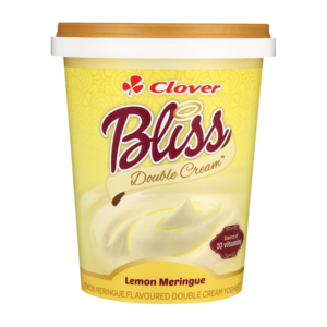 Clover Bliss Lemon Meringue Flavoured Double Cream Yogurt 500g