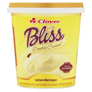 Clover Bliss Lemon Meringue Flavoured Double Cream Yoghurt Based Dairy Snack 1kg