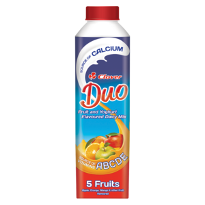 Clover Duo 5 Fruit And Yoghurt Flavoured Dairy Drink 1L
