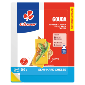 Clover Gouda Semi-Hard Cheese Pack 200g