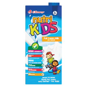 Clover Nutri Kids RTD Full Cream Kids Milk Box 1L