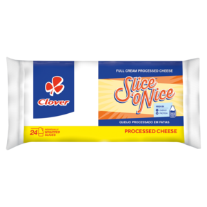 Clover Slice 'O Nice Full Cream Processed Cheese Slices Pack 360g