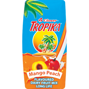 Clover Tropika Long Life Peach & Mango Dairy Blend 200ml