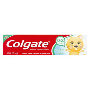 Colgate 0-2 Years Strawberry Toothpaste 50ml - myhoodmarket