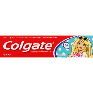 Colgate Barbie Mild Fruit Flavoured Toothpaste 50ml - myhoodmarket
