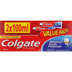 Colgate Maximum Cavity Protection Original Toothpaste Value Pack 2 x 100ml - myhoodmarket