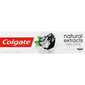 Colgate Natural Extracts Pure Clean With Activated Charcoal & Mint Toothpaste 75ml - myhoodmarket