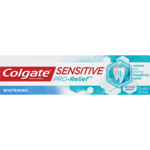 Colgate Sensitive Pro-Relief Whitening Toothpaste 75ml - myhoodmarket