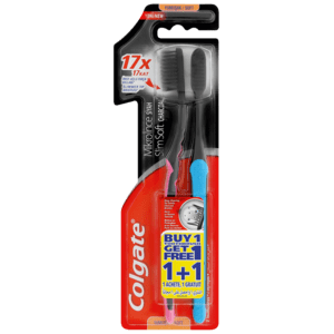 Colgate Soft Charcoal Toothbrush 2 Pack - myhoodmarket