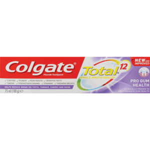 Colgate Total 12 Pro Gum Health Toothpaste 75ml - myhoodmarket