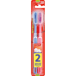 Colgate Value Pack Double Action Toothbrush 2 Pack - myhoodmarket