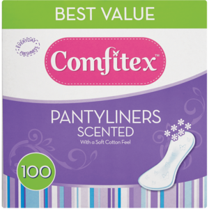Comfitex Scented Pantyliners 100 Pack