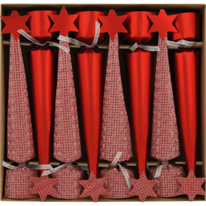 Cone Christmas Crackers 8 Pack