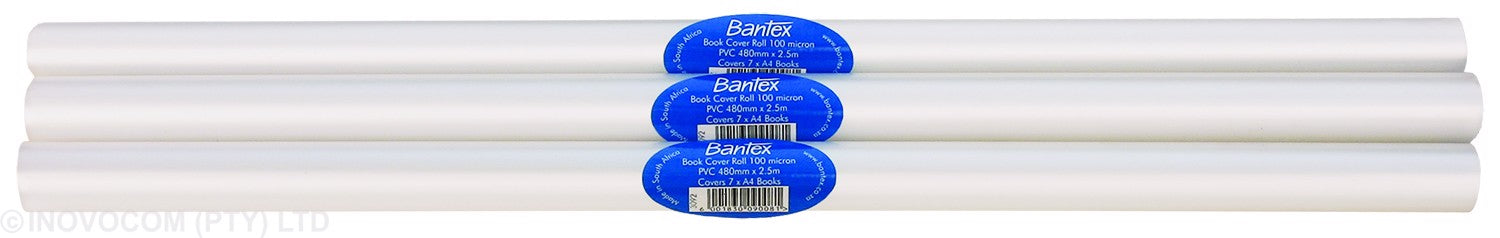 Bantex PP Book Cover Roll 480mm x 2.5m 50mic Medium Weight