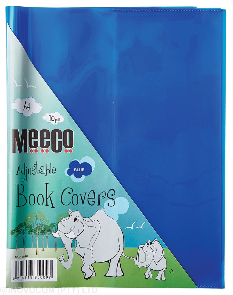 Meeco Book Cover A4 Adjustable 10pcs Blue
