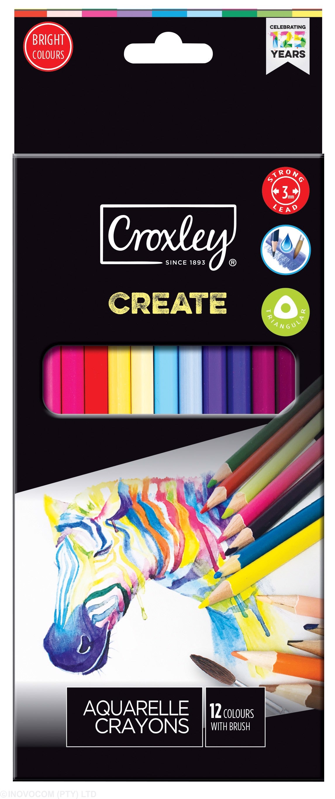 Croxley Create Aquarelle Pencil Crayons T12 Assorted