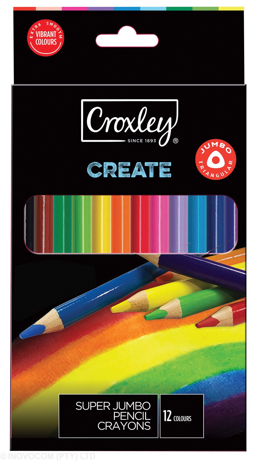 Croxley Create Jumbo Pencil Crayons Assorted