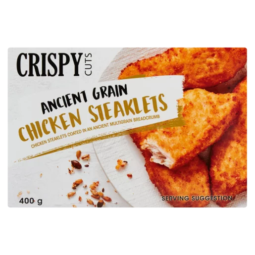 Crispy Cuts Ancient Grain Chicken Steaklets 400g
