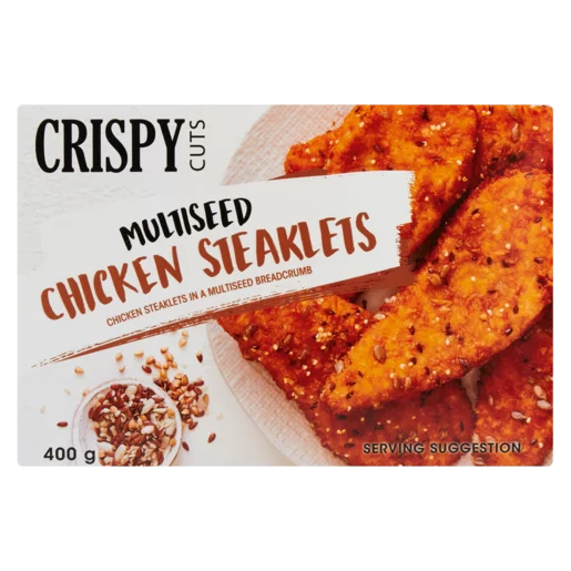 Crispy Cuts Multiseed Chicken Steaklets 400g