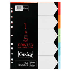 Croxley A4 File Dividers - myhoodmarket