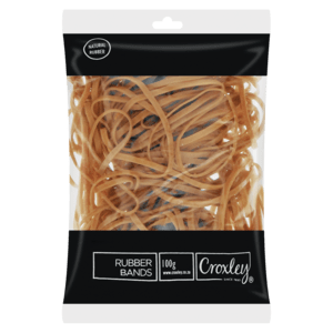 Croxley Brown Rubber Bands 100g - myhoodmarket