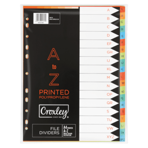 Croxley PVC A-Z File Divider - myhoodmarket