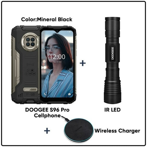 DOOGEE S96 Pro Waterproof Rugged Phone 48MP Round Quad Camera 20MP