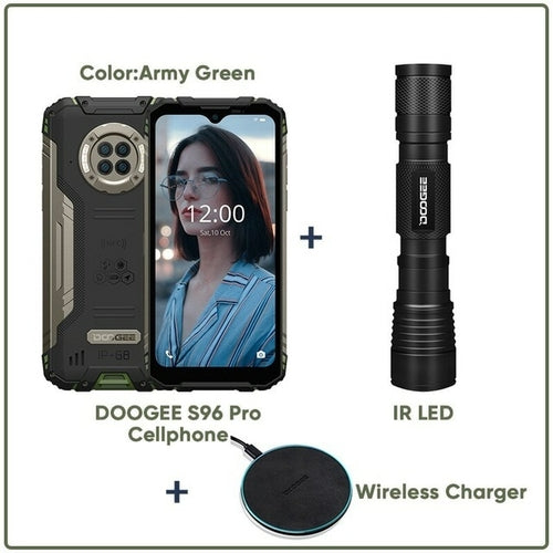 DOOGEE S96 Pro Waterproof Rugged Phone 48MP Round Quad Camera 20MP