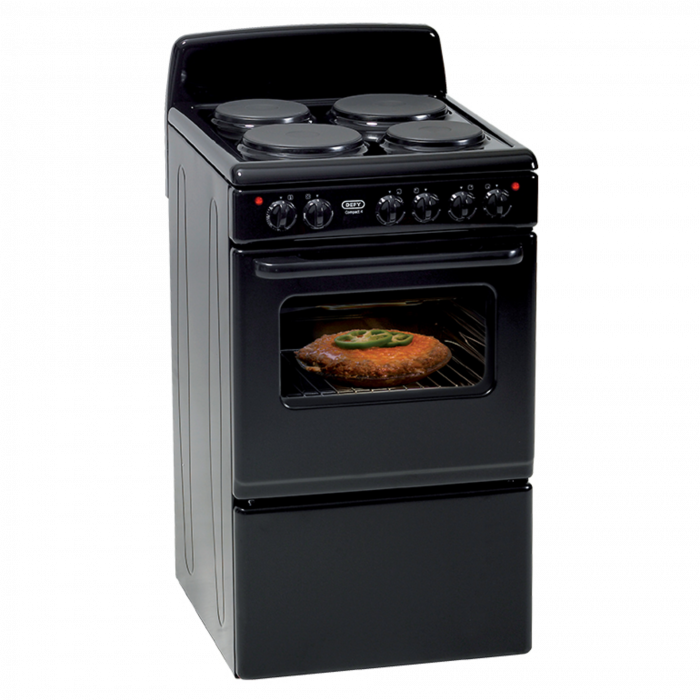 Defy 4 Plate Stove Compact, Black DSS514