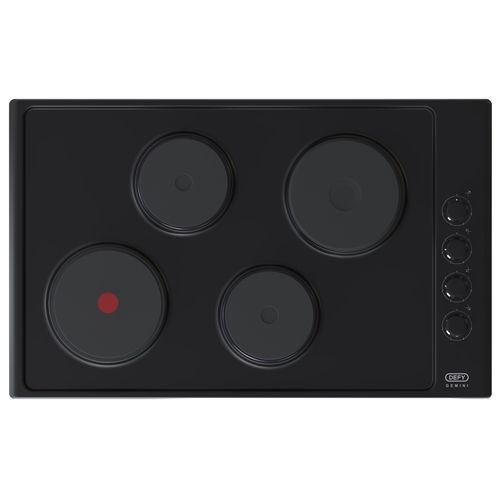 Defy 50cm Gemini Solid Plate Black Hob DHD416