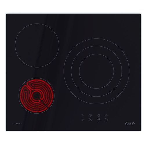 Defy 50cm Slimline Touch Control Triple Zone Vitroceramic Hob DHD601