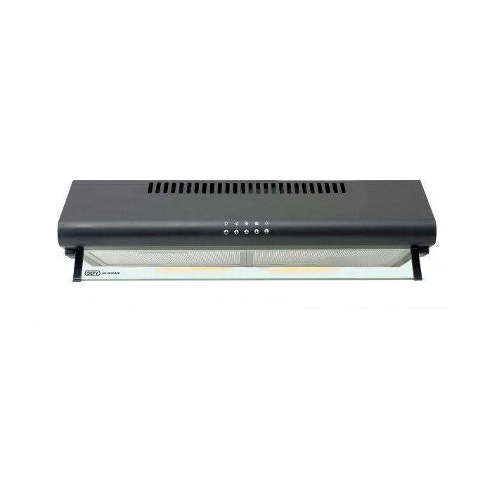 Defy 70cm Black Gemini Cooker hood DCH293