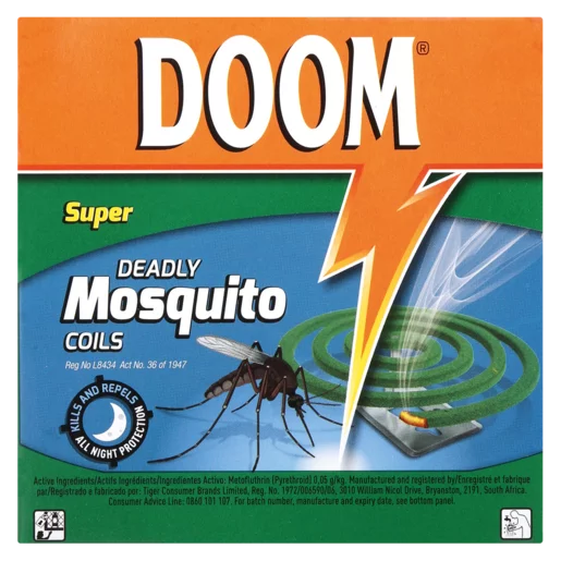 Doom Super Deadly Mosquito Coils 125g