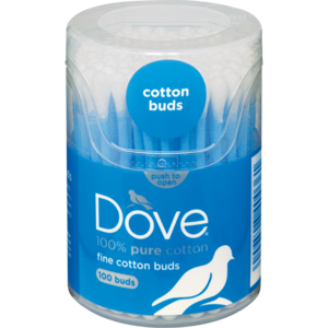 Dove 100% Pure Cotton Buds 100 Pack