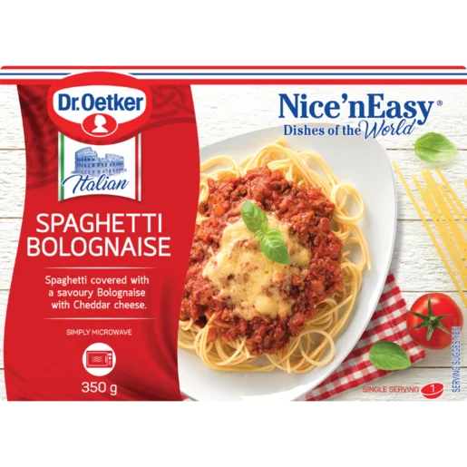 Dr. Oetker Nice 'N Easy Frozen Spaghetti Bolognaise Ready Meal 350g