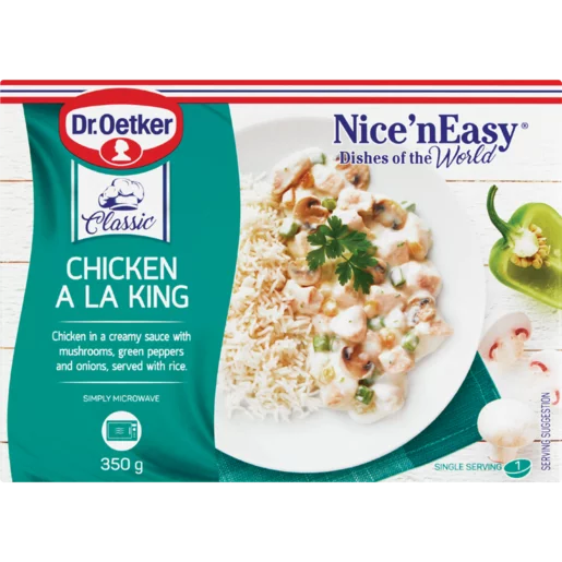 Dr Oetker Nice 'N Easy Frozen Chicken A La King Ready Meal 350gDr Oetker Nice 'N Easy Frozen Chicken A La King Ready Meal 350g
