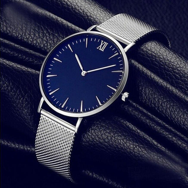 Malloom Blue Dial Watches Women