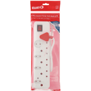 Ellies 8 Way Surge Safe Multi-Plug. - myhoodmarket