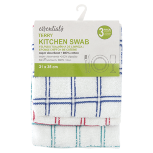 Essentials Kitchen Swab 3 Pack