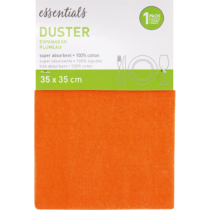 Essentials Orange Duster Cloth 35 x 35cm