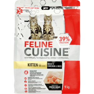Feline Cuisine Chicken & Rice Flavoured Cat Food 1kg
