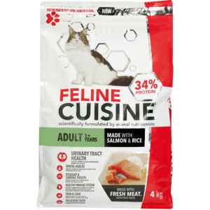 Feline Cuisine Salmon & Rice Flavoured Adult Dry Cat Food 4kg