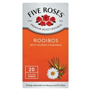 Five Roses Calming Chamomile Rooibos Teabags 20 Pack - myhoodmarket